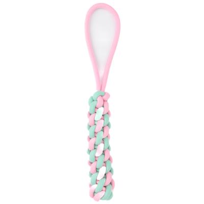 Mr.Kranch Игрушка для собак Жгут из каната 30*4 см розовая с голубым 