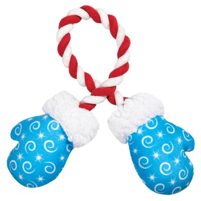Triol NEW YEAR Игрушка для собак мягкая "Варежки", 460мм