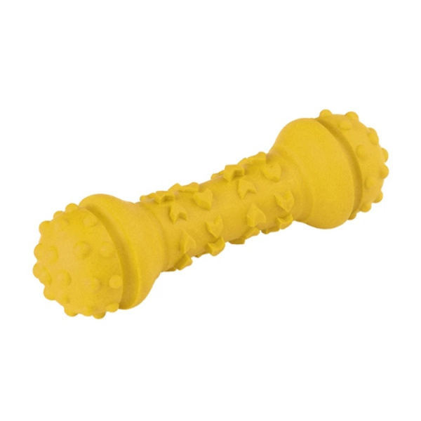 3Mr.Kranch для собак Гантель дентальная 18 см желтая с ароматом сливок